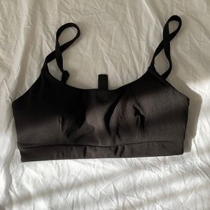 Black balance athletica bra in cloud fabric